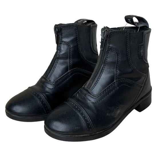 Saxon 'Syntovia' Paddock Boots in Black - 12 - Picture 1 of 6